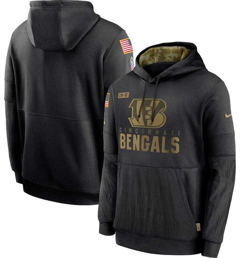 Men's Cincinnati Bengals Nike Black 2020 Salute to Service Sideline Performance Pullover Hoodie,We sell and wholesale Men's Cincinnati Bengals Nike Black 2020 Salute to Service Sideline Performance Pullover Hoodie on line form chian!